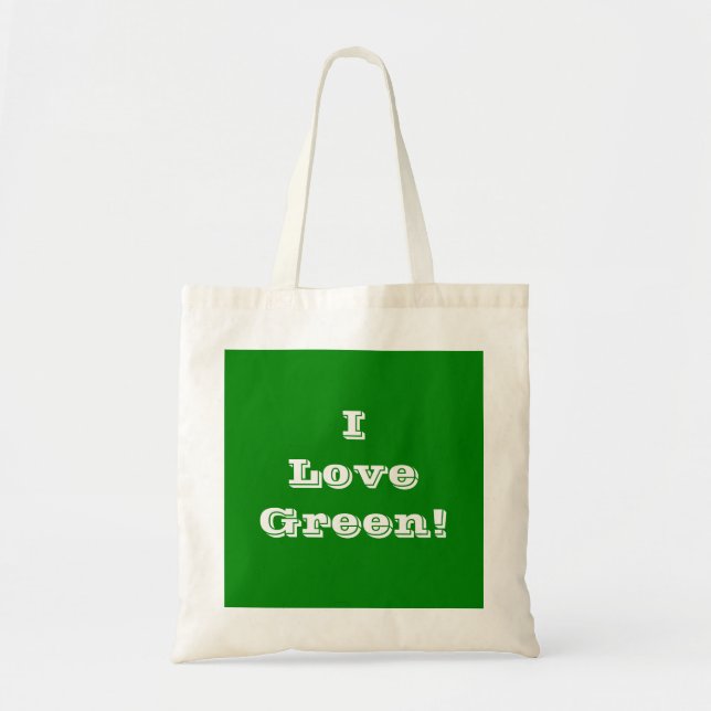 Handbag I Love Green (Front)