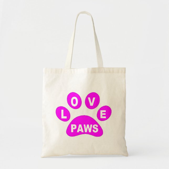 Handbag Love Paws on Paws Pink (Front)