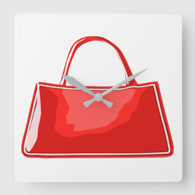 Handbag Square Wall Clock (Front)
