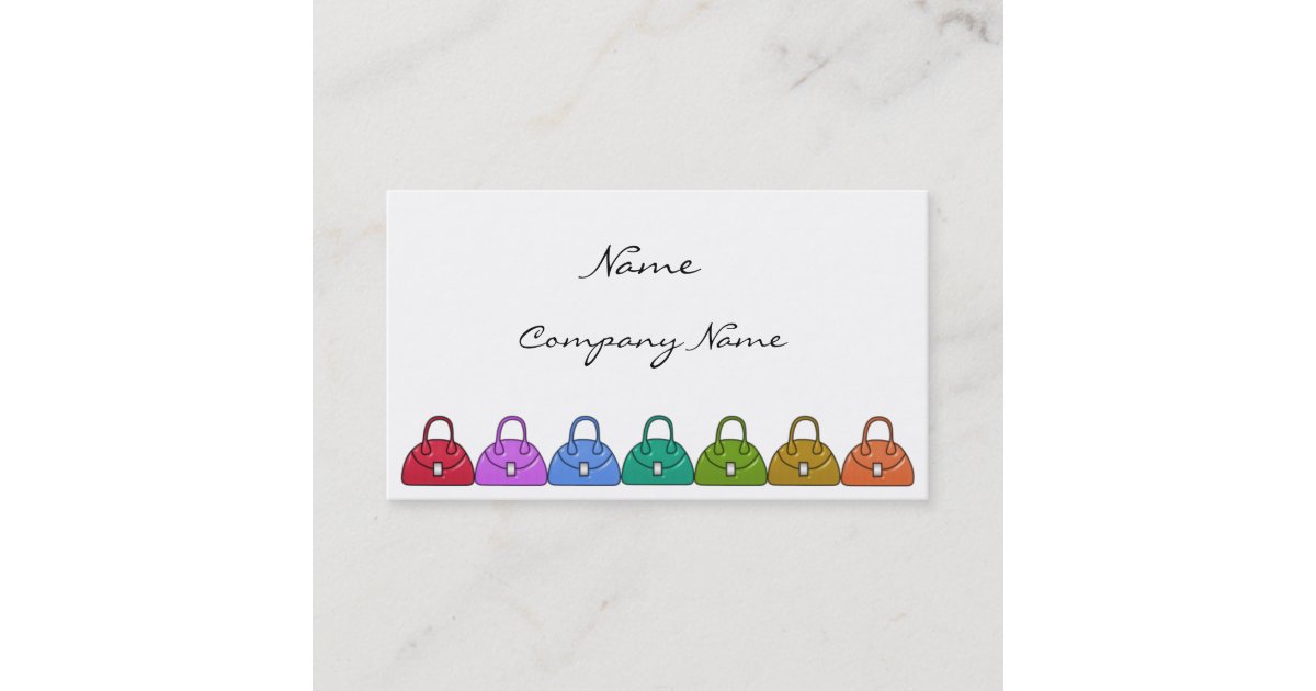 Handbags Business Card Zazzle