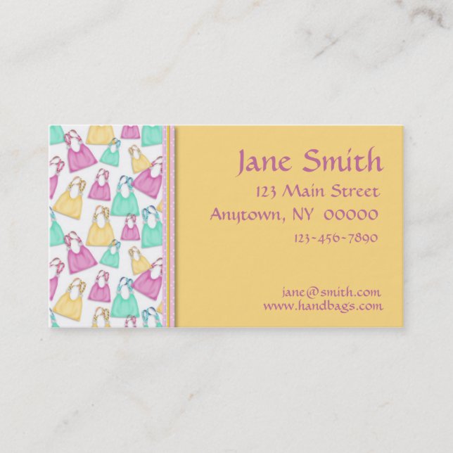 Handbags Business Card (Front)