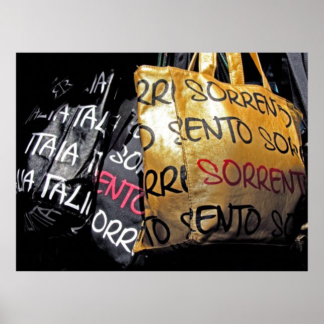 Handbags in Sorrento, Italy Poster (Front)