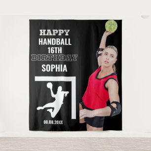 Handball Birthday, Handball Girl Player Backdrops