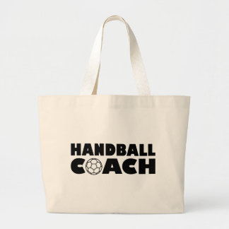 Handball coach large tote bag
