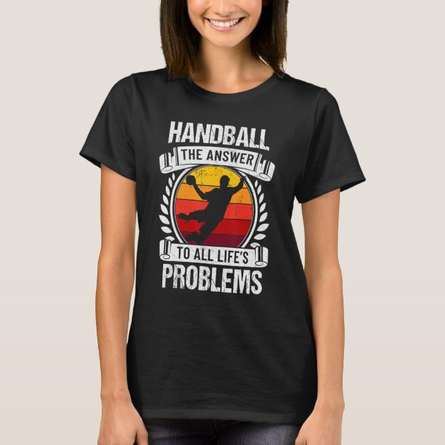 Handball Coach Team Sports  Goalie Goalkeeper T-Shirt (Front)