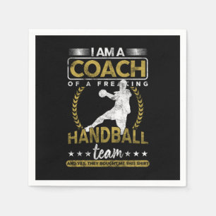 Handball Coach Throwing Team Sports Goal Gift Napkins