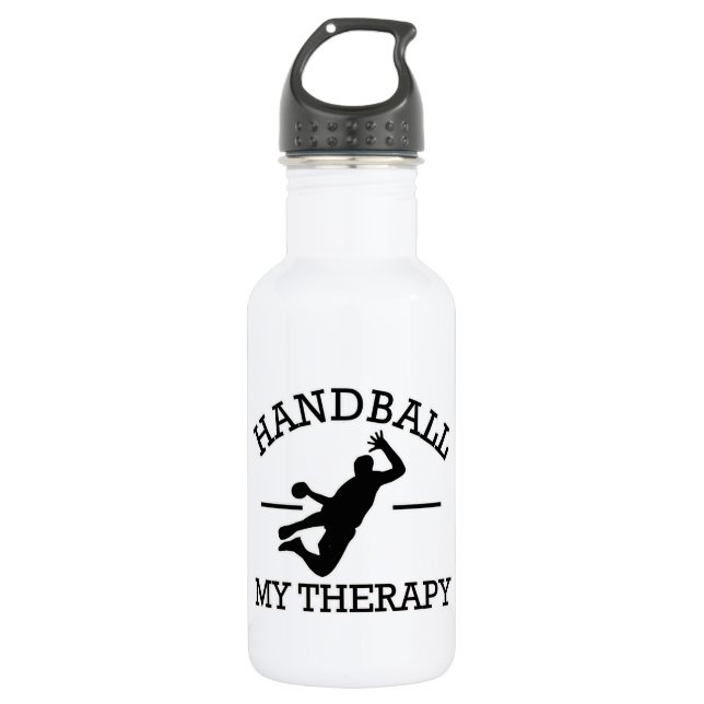 handball design water bottle (Front)