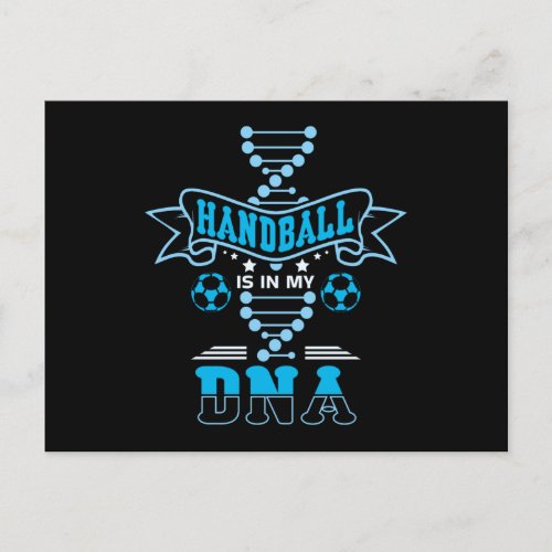 Handball DNA Postcard