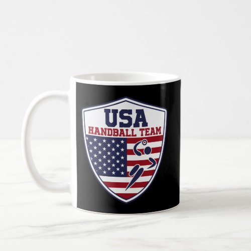 Handball For Sports Fans _ Usa Handball Team Coffee Mug
