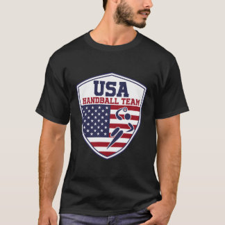 Handball For Sports Fans Usa Handball Team T-Shirt