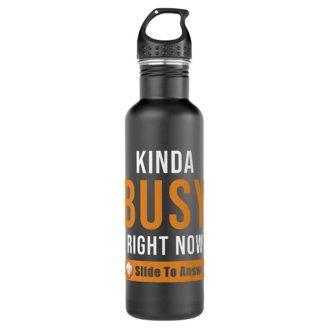 Handball Gift Funny Saying Stainless Steel Water Bottle (Front)