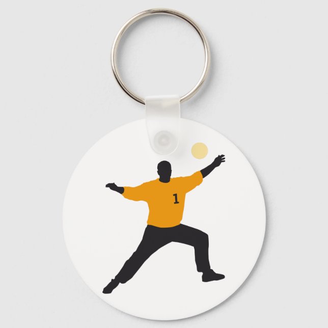 handball goal keeper keychain (Front)
