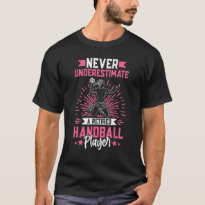 Handball  Graphic For Girls Women Handball Player T-Shirt