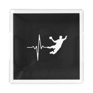 Handball - Handball Player Heartbeat Acrylic Tray