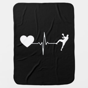 Handball Handball Player Heartbeat Baby Blanket