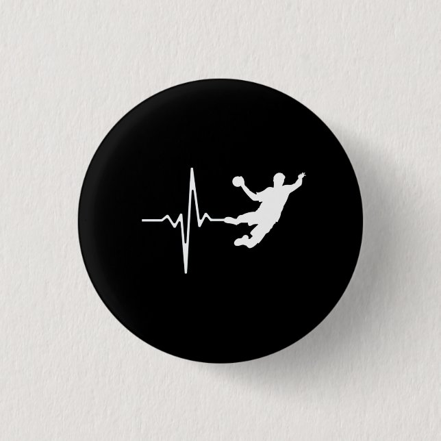 Handball - Handball Player Heartbeat Button (Front)