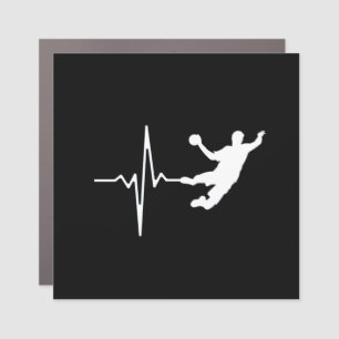 Handball - Handball Player Heartbeat Car Magnet