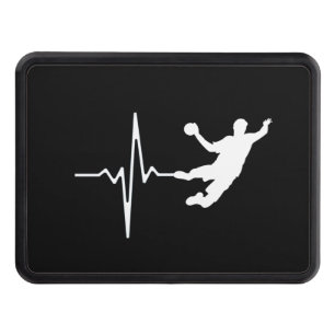 Handball - Handball Player Heartbeat Hitch Cover