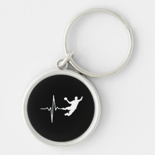 Handball - Handball Player Heartbeat Keychain