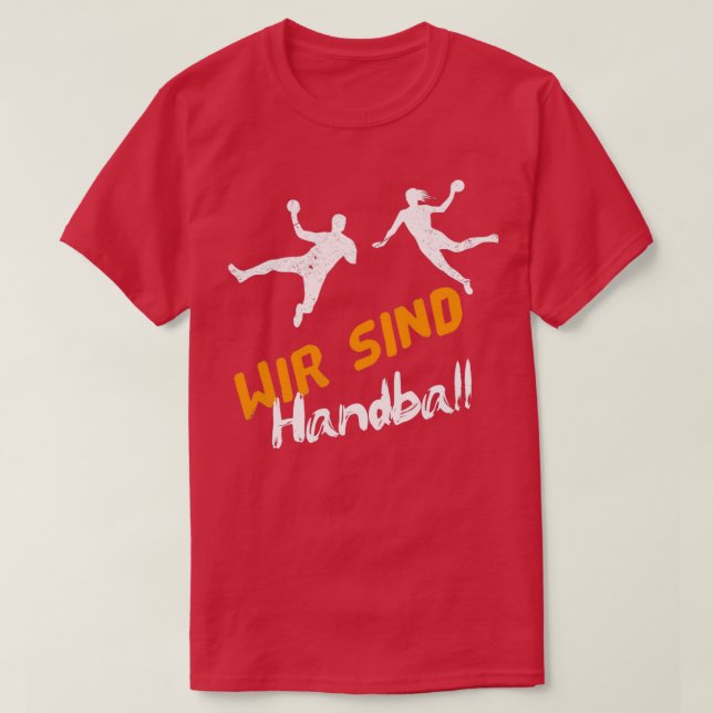 Handball Handballer Handballerin Teamsport 8 T-Shirt (Design Front)