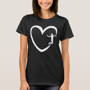 Handball Heart Women Handball Player Funny Gift T-Shirt
