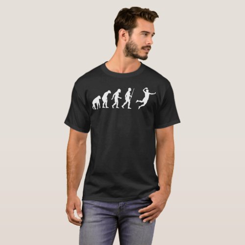 Handball Human Evolution Funny Tshirt