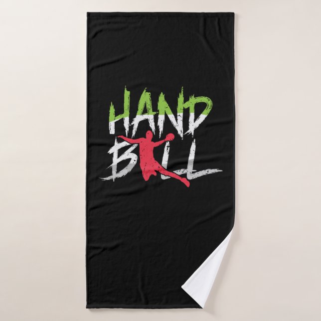 handball jumping bath towel (Bath Towel)