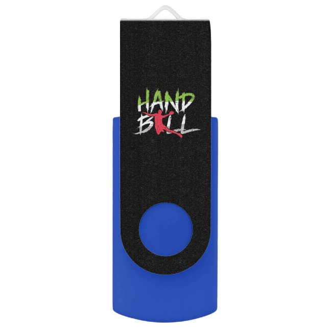 handball jumping flash drive (Front Vertical)