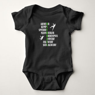 Handball Kempa Man Marker Drop Throw Gift Baby Bodysuit