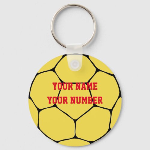 Handball Keychain Sport ID Tag Custom YOUR NAME
