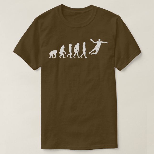 Handball Men Evolution Sports gift T-Shirt (Design Front)