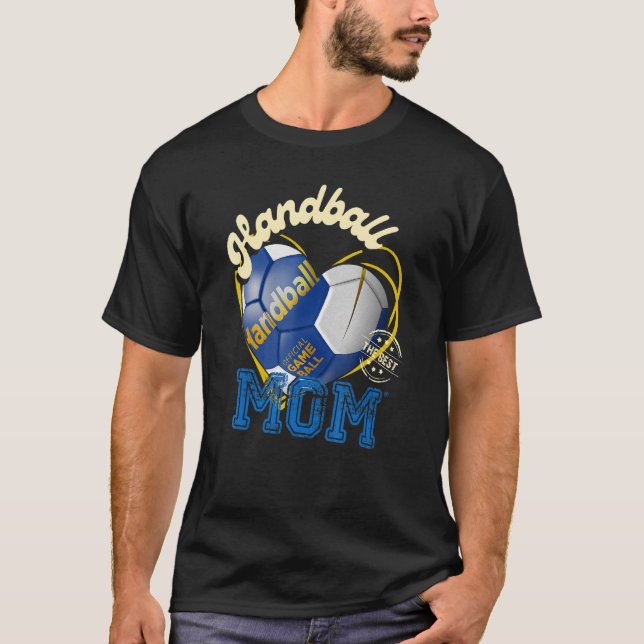 Handball Mom Womens Cheer Handball Mom Mother's Da T-Shirt (Front)