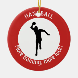 HANDBALL PLAYER CERAMIC ORNAMENT