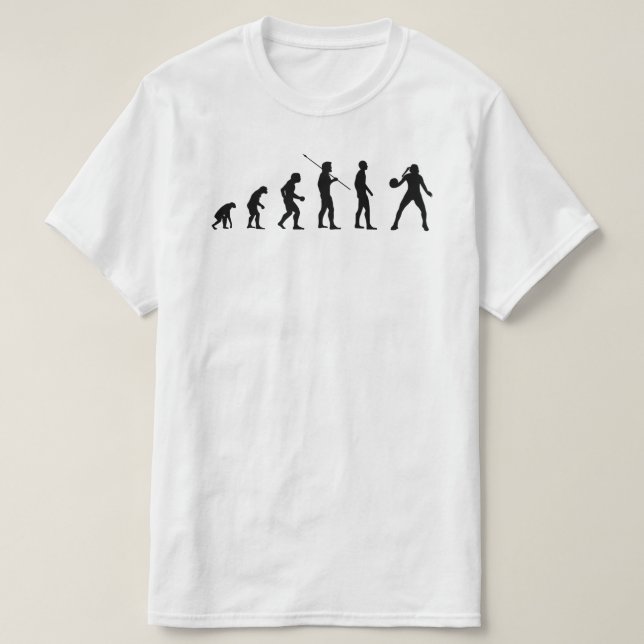 Handball Player Evolution Of Man Sports Meme Bv T-Shirt (Design Front)