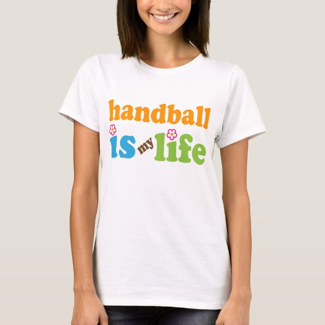 Handball Player Gift Girls T-Shirt (Front)
