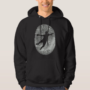 Handball Player I Fingerprint Ball Team Hoodie