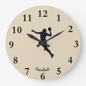 Handball Player Large Clock
