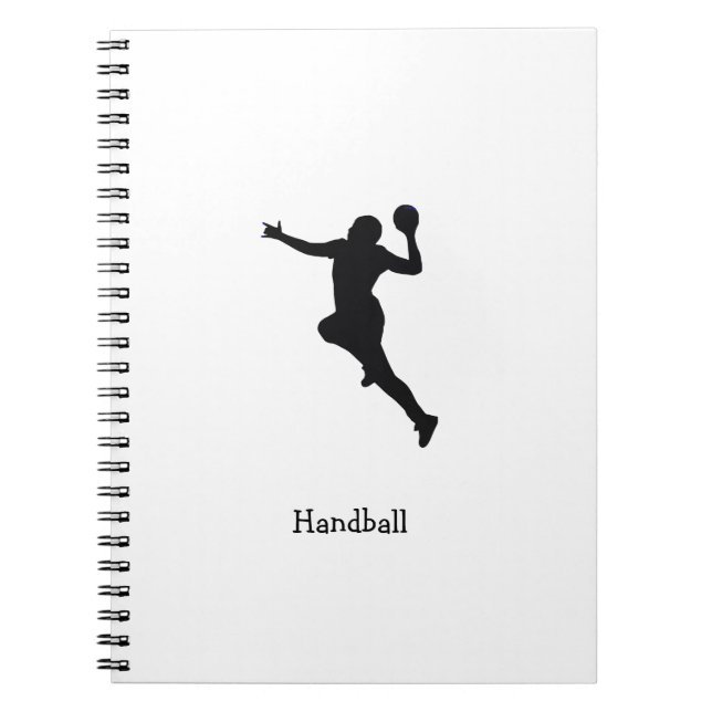 Handball Player Notebook (Front)