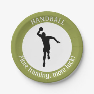 HANDBALL PLAYER PAPER PLATES