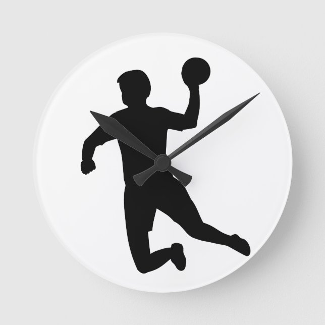 Handball player round clock (Front)