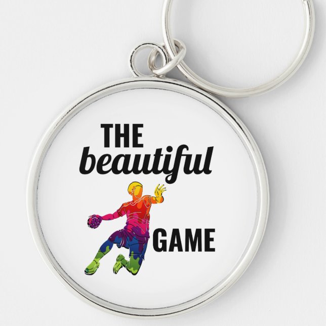 Handball Player Sport Team Handballer Funny Saying Keychain (Front)