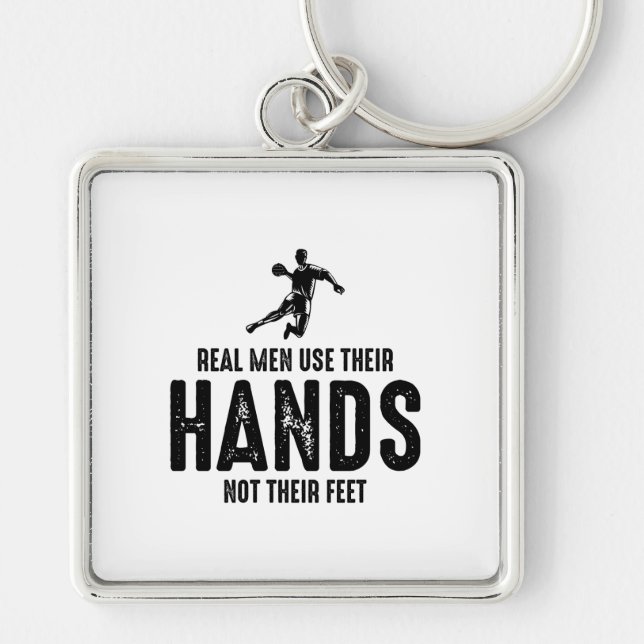 Handball Player Sport Team Handballer Funny Saying Keychain (Front)