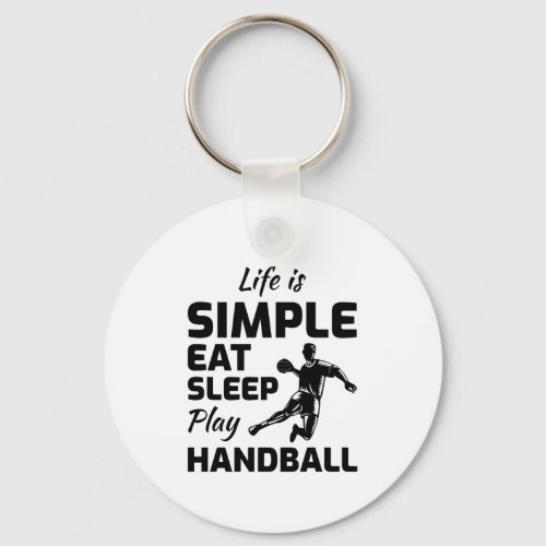 Handball Player Sport Team Handballer Funny Saying Keychain