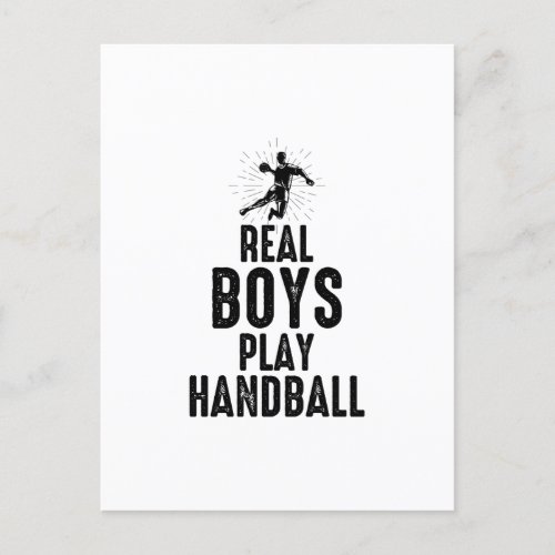 Handball Player Sport Team Handballer Funny Saying Postcard