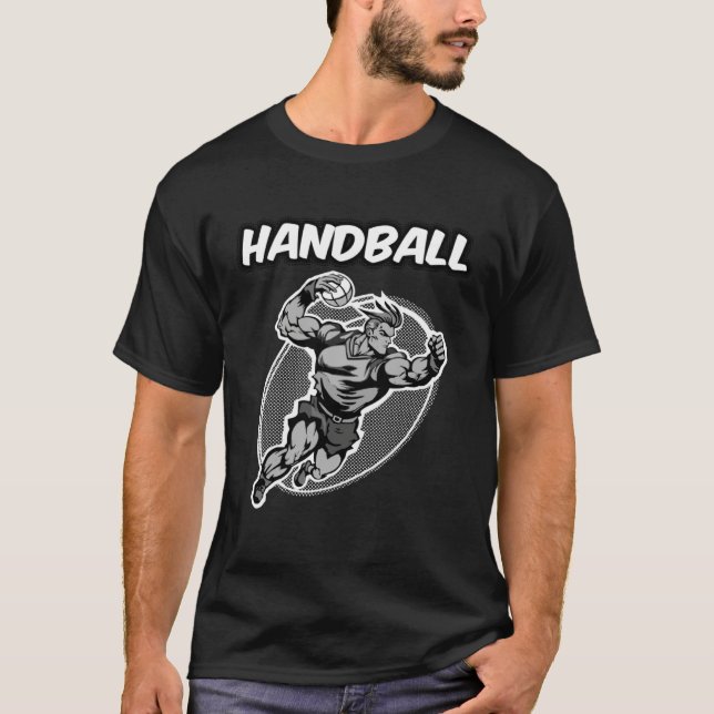 Handball Player Team Coach T-Shirt (Front)