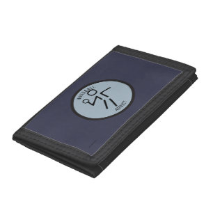 Handball player trifold wallet