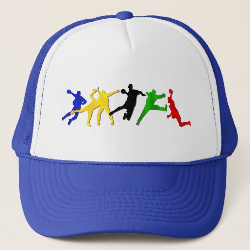 handball players andebol games truckers hat cap