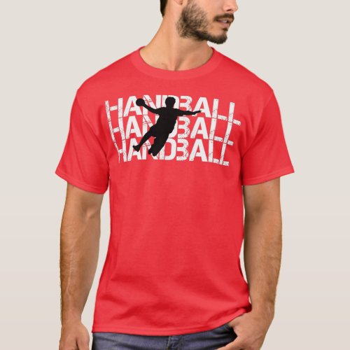 Handball retro vintage design handball gift T_Shirt