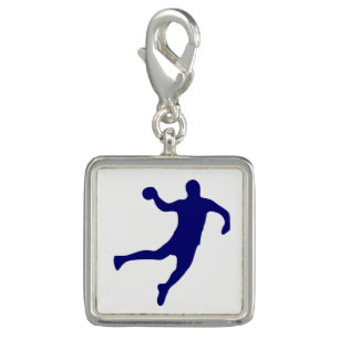 Handball Silhouette Charm