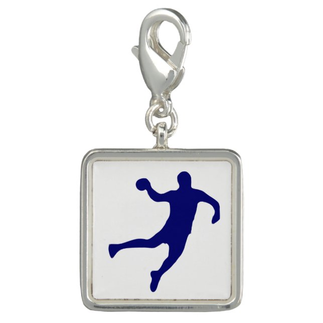 Handball Silhouette Charm (Front)